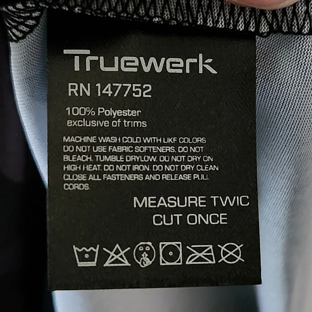 Truewerk T.5 Shirt Mens XXL Black Gray Camo Orange Short Sleeve Performance NEW